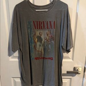NIRVANA Charcoal Graphic Tee
